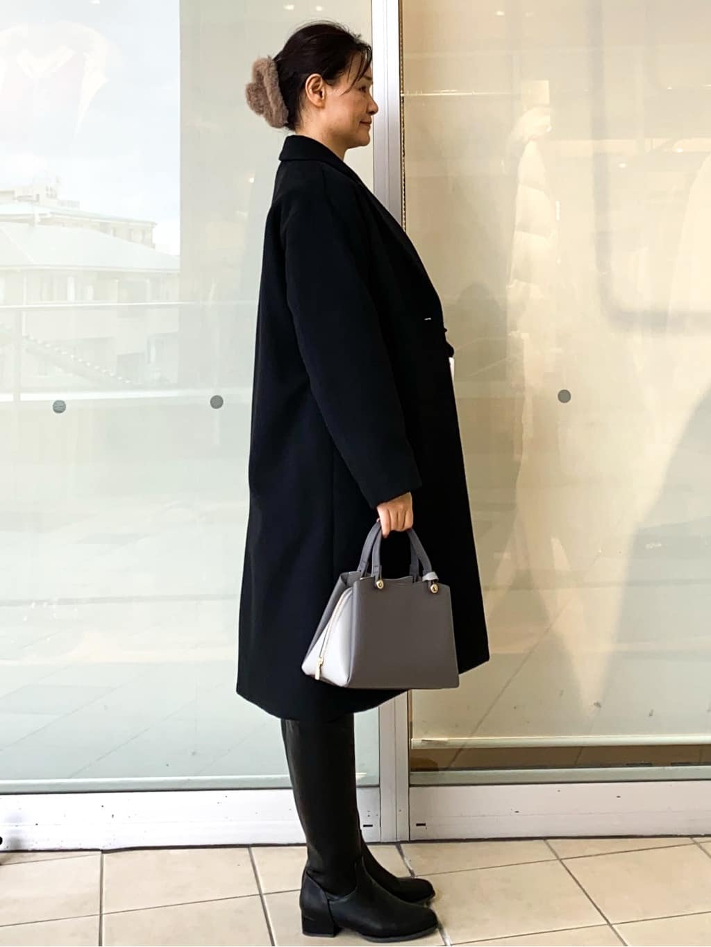 Jeanさんの「OPAQUE.CLIP｜カシミヤブレンドウールチェスターコート」を使ったコーディネート