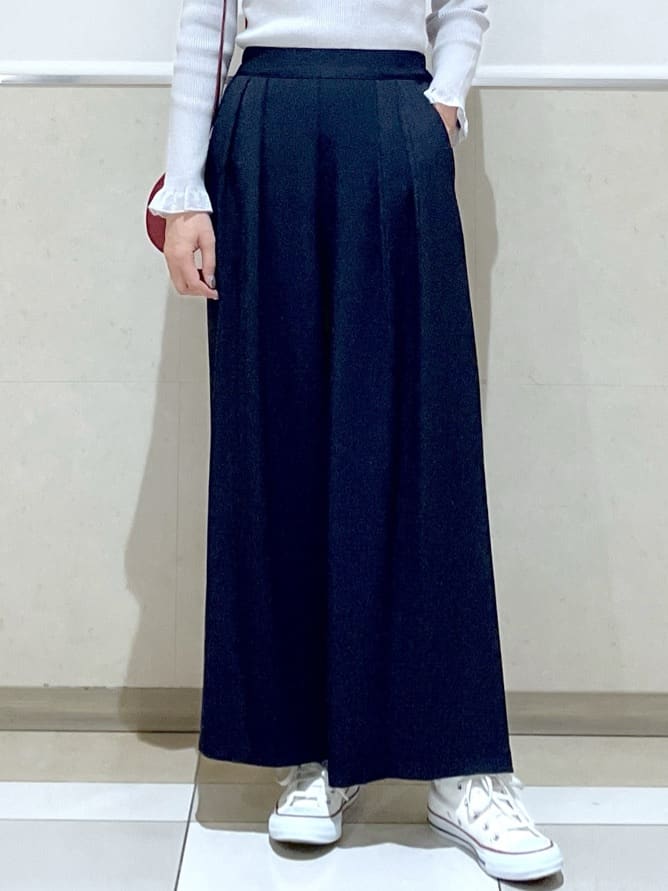 eriko さんの「Dessin｜【洗える】オーガンジーフリルニット」を使ったコーディネート