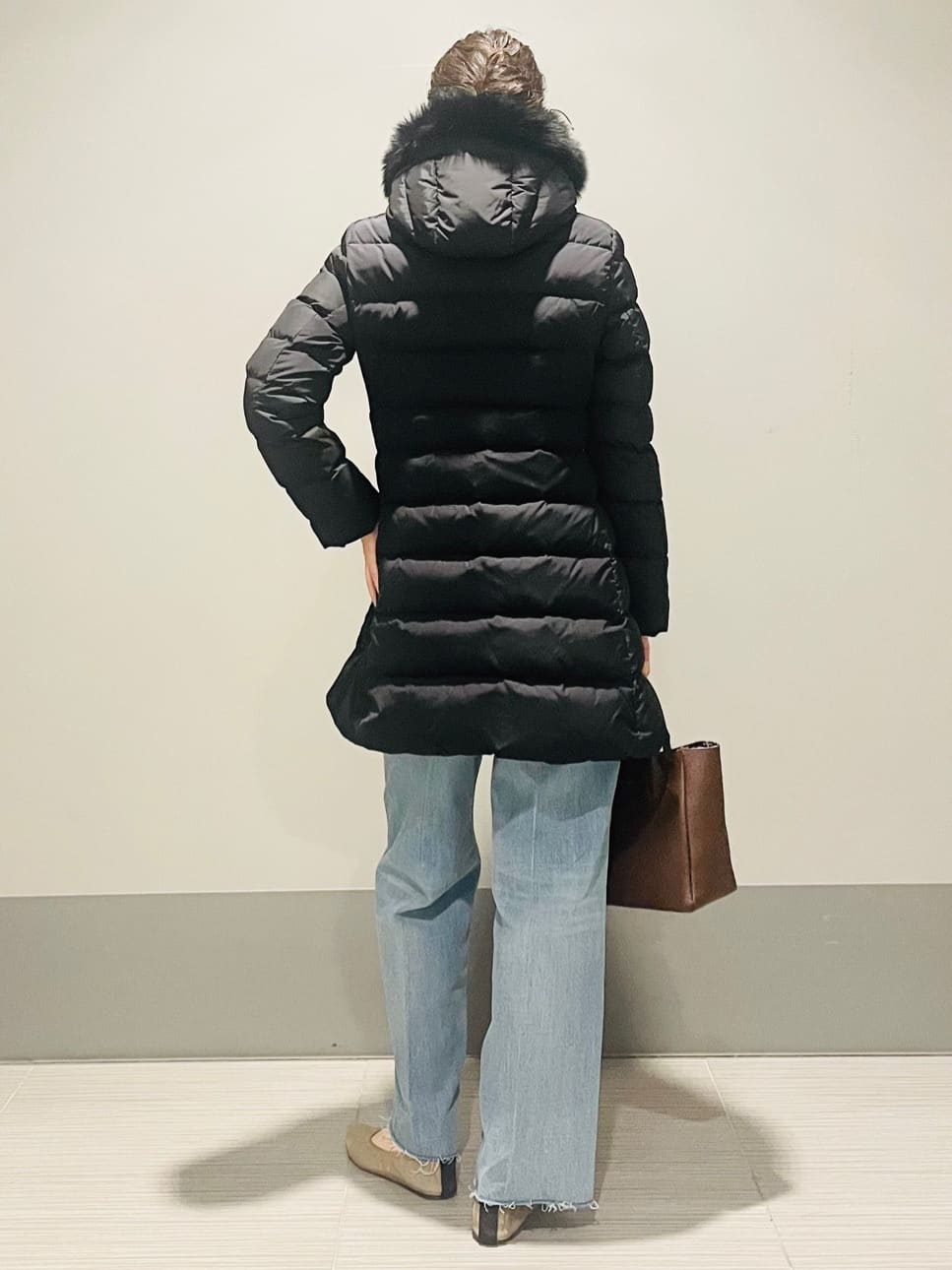 Annさんの「DRESSTERIOR｜センタープレス ワイドストレートデニム」を使ったコーディネート