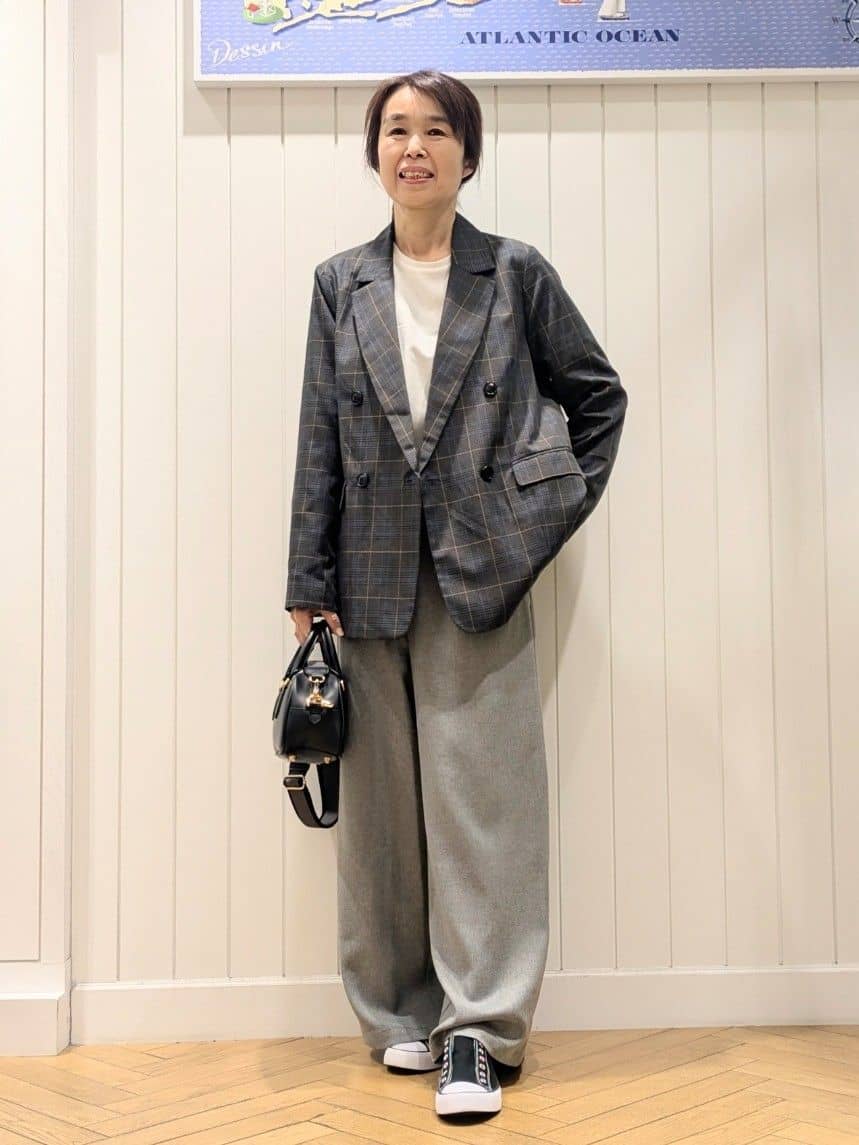 keikoさんの「Dessin｜【洗える】ダブルブレストジャケット」を使ったコーディネート