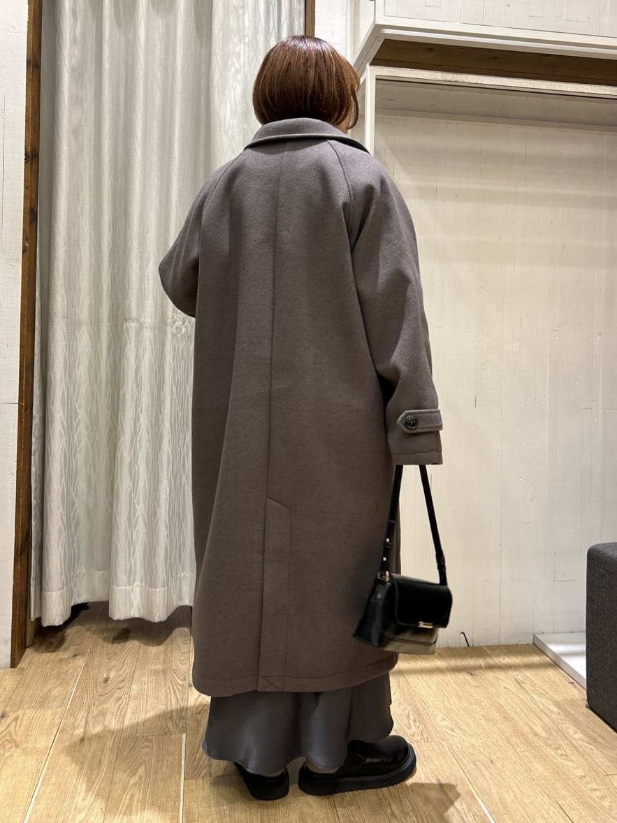 ga_riさんの「THE SHOP TK｜ジャージメルトンスタンドカラーコート」を使ったコーディネート