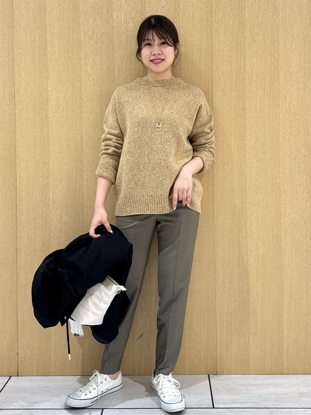 nanaさんの「UNTITLED｜【ゆったり】三つ杢カラーニット」を使ったコーディネート