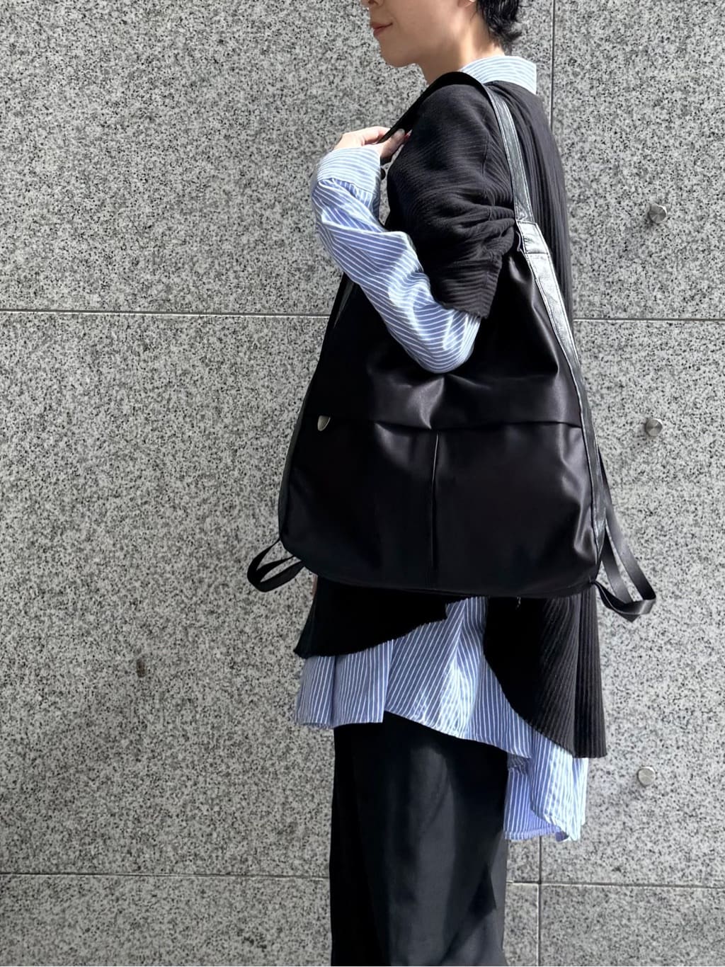 Kさんの「HIROKO HAYASHI｜LUINI SATINE（ルイーニ サティーネ）2wayナップサック」を使ったコーディネート