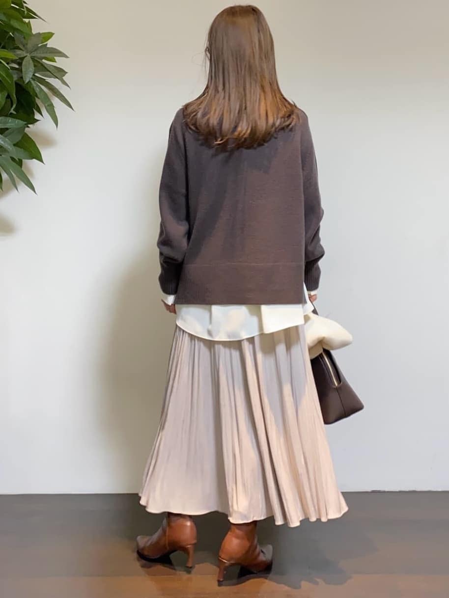tomoさんの「UNTITLED｜【8色展開/洗える】ウールカシミヤ ハイネックニット」を使ったコーディネート