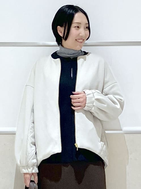eriko さんの「Dessin｜【セットアップ可/洗える】切り替えデザインサイドリブスカート」を使ったコーディネート