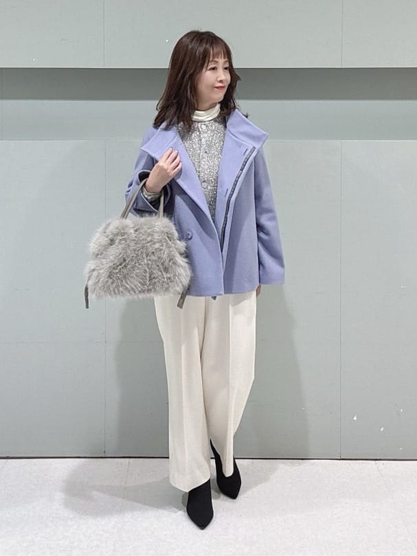makiさんの「UNTITLED｜【着回しが効く／オンオフアウター】ウールショートコート」を使ったコーディネート