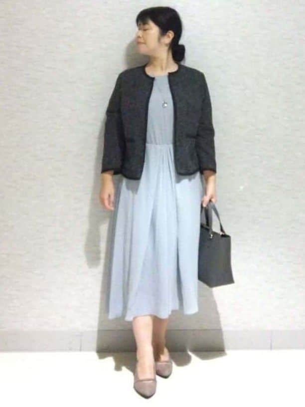 sakoさんの「Reflect｜【軽い着心地】メッシュツイードジャケット」を使ったコーディネート