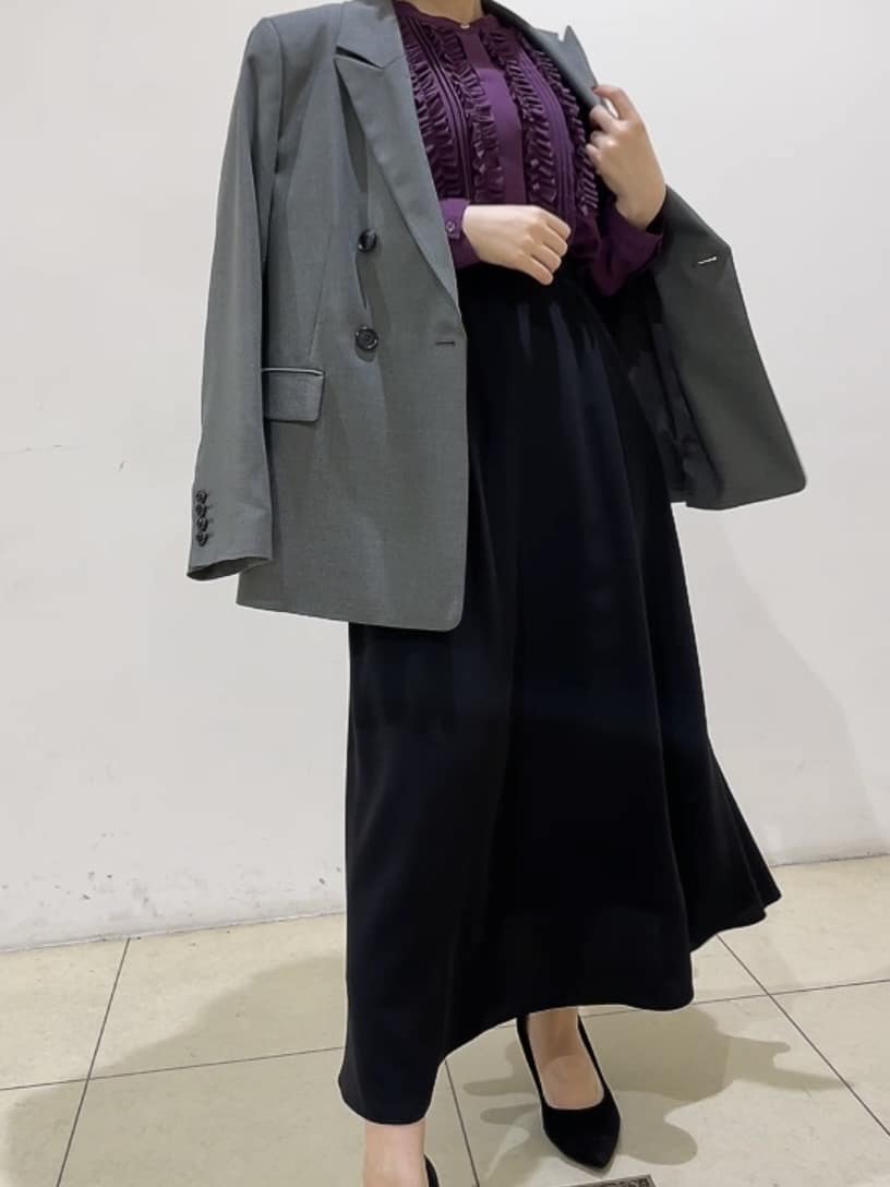 watanabeさんの「UNTITLED｜【セットアップ可】ウールライク ダブルブレストジャケット」を使ったコーディネート