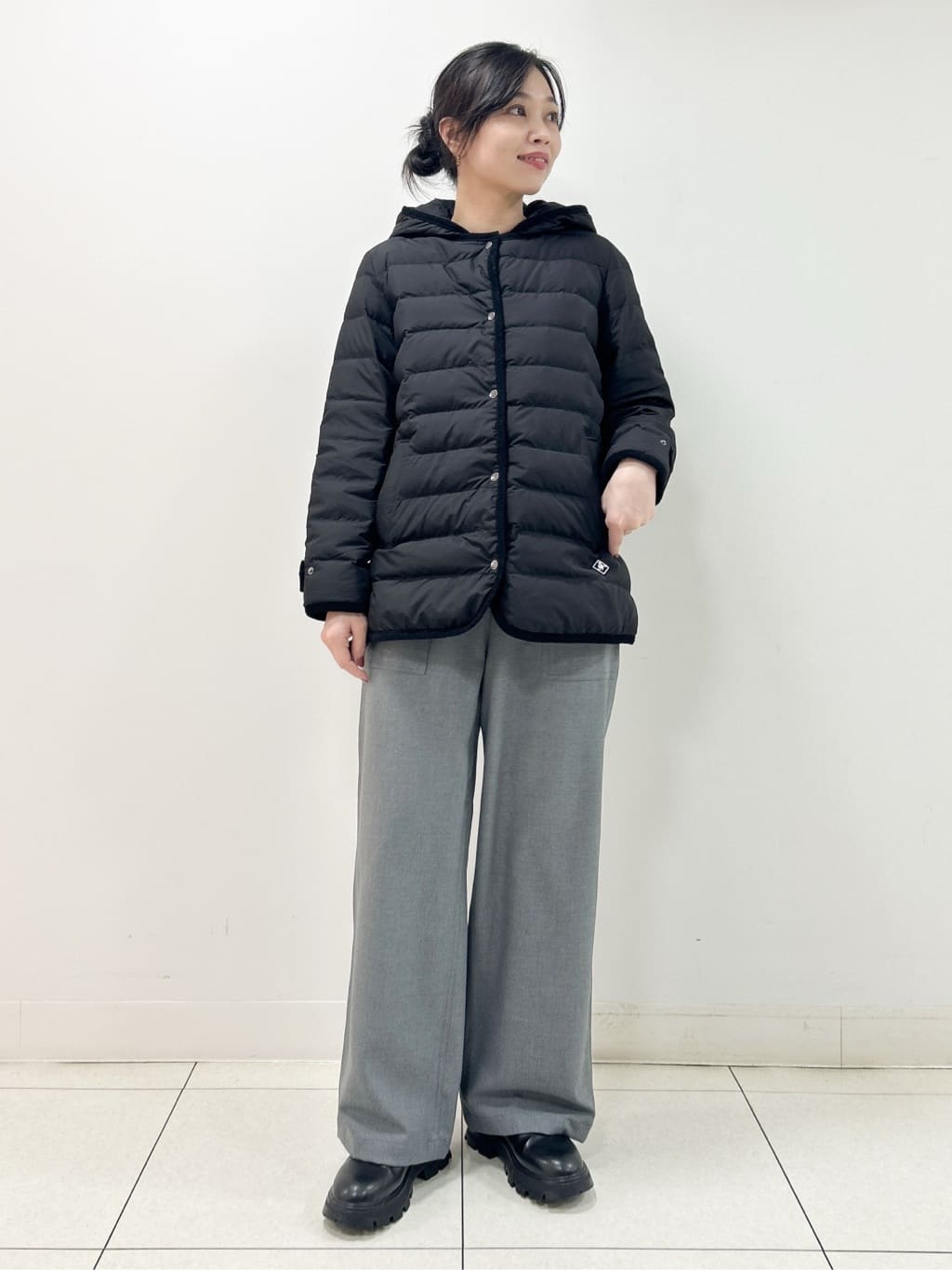 Kaiさんの「Dessin｜【撥水・2WAY】ミュラーダウンコートミドル丈」を使ったコーディネート