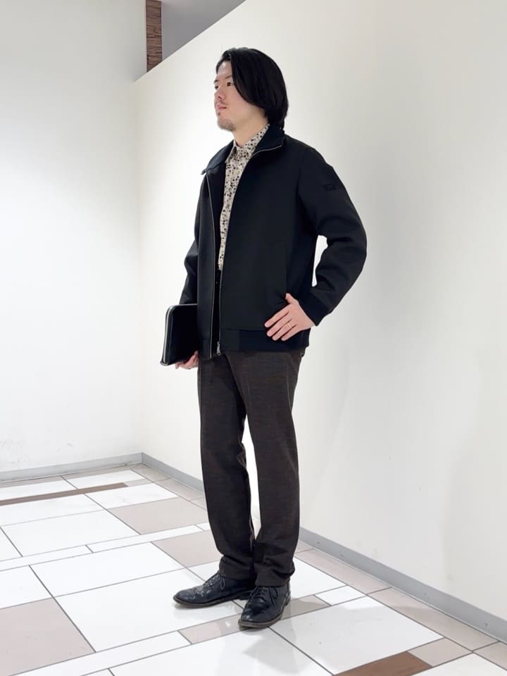 及川さんの「TAKEO KIKUCHI｜【JUST ONE LAYER】ダウンファブリック ジップアップ リブ ブルゾン」を使ったコーディネート