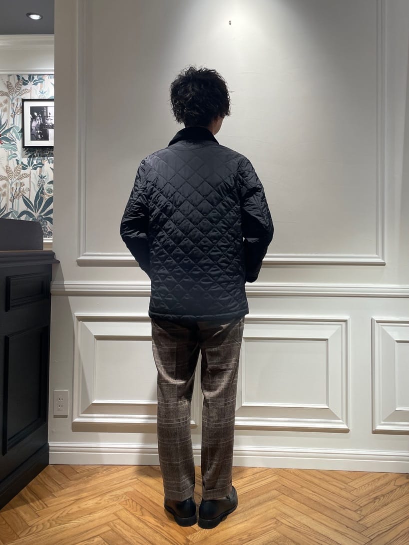 橋本さんの「DRESSTERIOR｜◆キルティング ハンティングジャケット」を使ったコーディネート