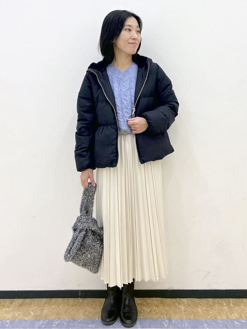su.さんの「index｜プリーツスカート【洗濯機OK】」を使ったコーディネート
