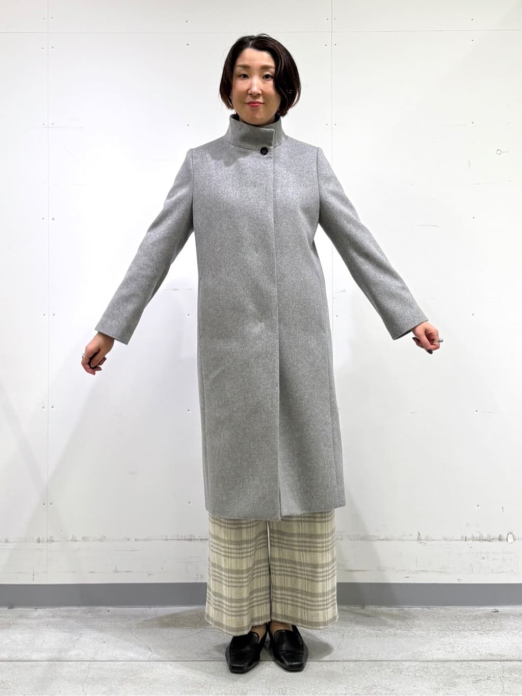yuriさんの「INDIVI｜【洗える／毛玉になりにくい】エクストラファインウール リブタートルニット」を使ったコーディネート