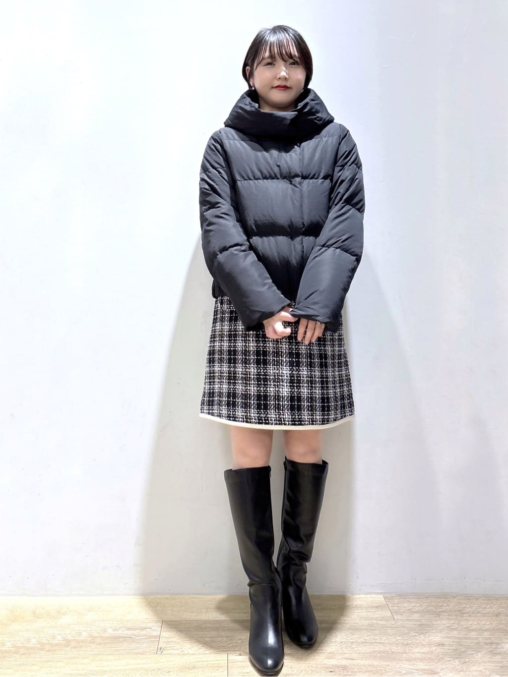 mizukiさんの「index｜KAWADAダウンショートコート【撥水／洗濯機OK／静電気防止裏地】《XS～LL》」を使ったコーディネート