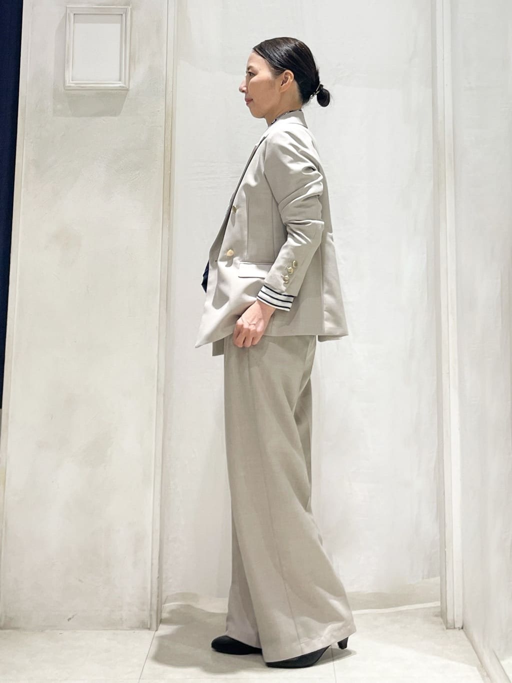 hiroさんの「grove｜【カセット服】ダブルブレストテーラードジャケット」を使ったコーディネート