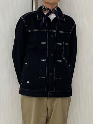 橋本さんの「DRESSTERIOR｜◆【セットアップ可】CONEデニム Gジャン」を使ったコーディネート