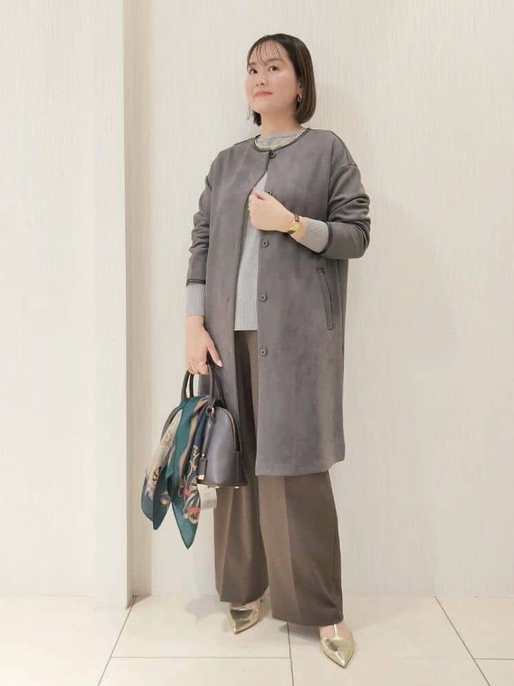 naokoさんの「UNTITLED｜【8色展開/体型カバー】魅せるタイムレスニット」を使ったコーディネート