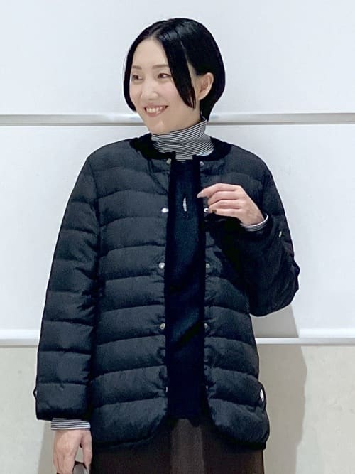 eriko さんの「Dessin｜【撥水・2WAY】ミュラーダウンコートミドル丈」を使ったコーディネート