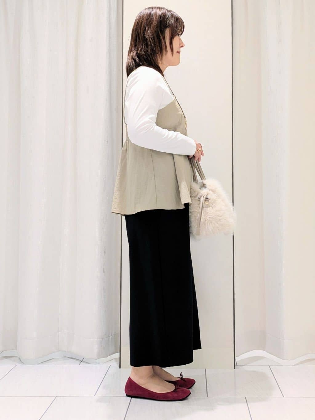 Onumaさんの「UNTITLED｜【洗える/ゆったりシルエット】ビスチェドッキング　プルオーバー」を使ったコーディネート