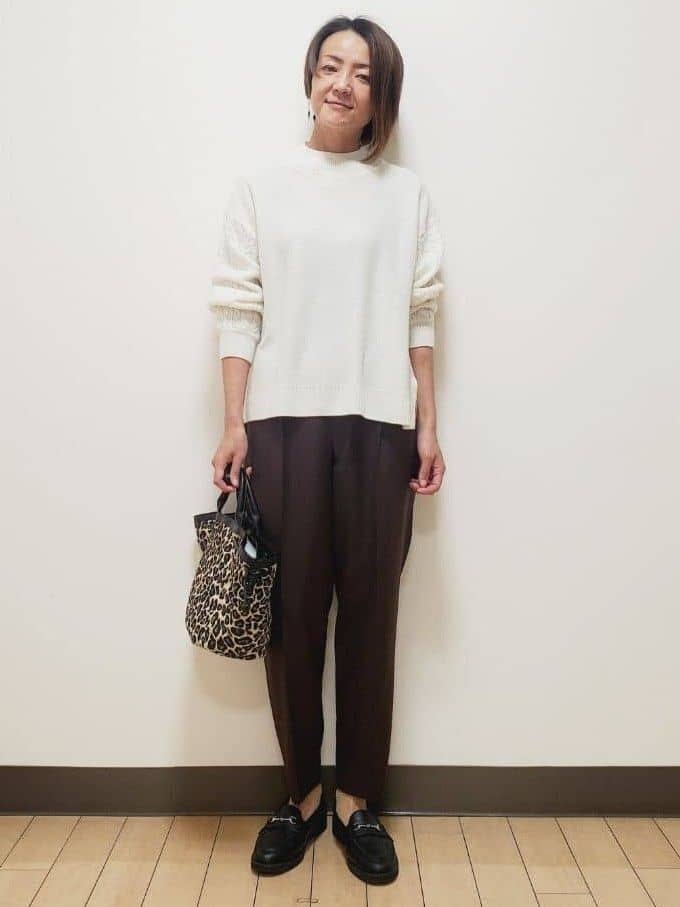 yuuさんの「Reflect｜【一枚で着映え◎／ゆったりシルエット】ラメ&times;スパンコールウール混ニット」を使ったコーディネート