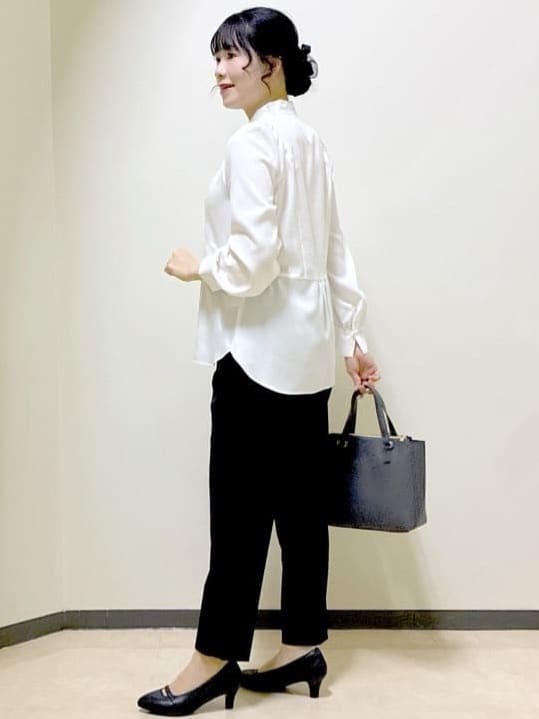  beni_gingerさんの「Reflect｜【レイヤードに◎】ボウタイブラウス」を使ったコーディネート