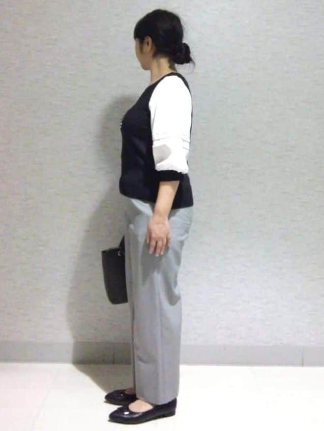 sakoさんの「Reflect｜【WEB先行カラーあり／手洗い可】ジョーゼットスリーブ&times;ニット」を使ったコーディネート