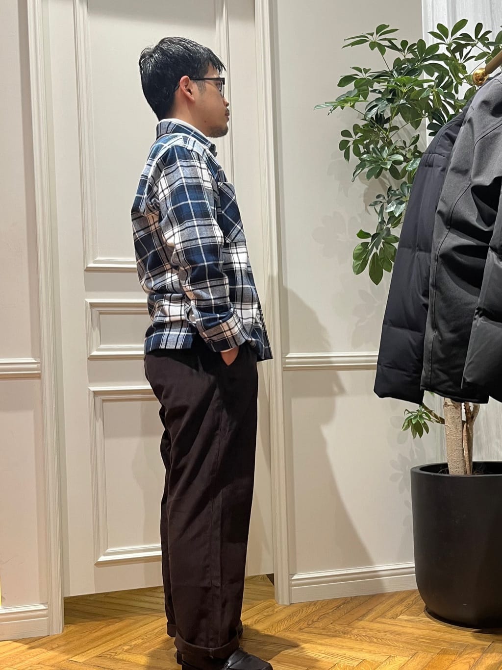 Tokuさんの「DRESSTERIOR｜ハイグレード オフタートルカットソー」を使ったコーディネート