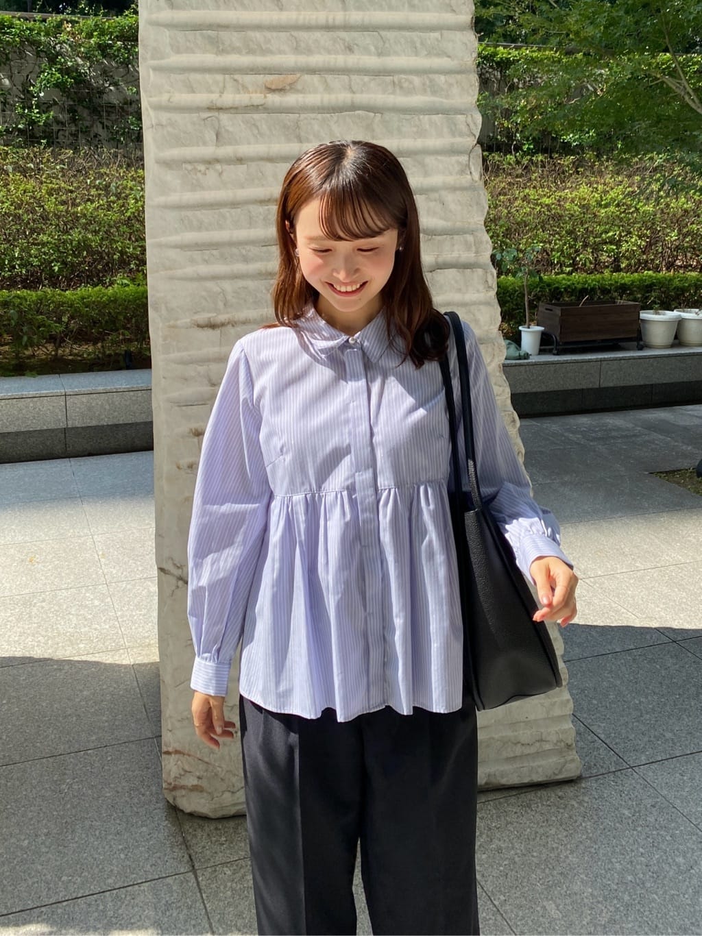 みさかさんの「index｜ストレッチ2タックワイドパンツ【洗濯機洗い可／接触冷感／吸水速乾】」を使ったコーディネート