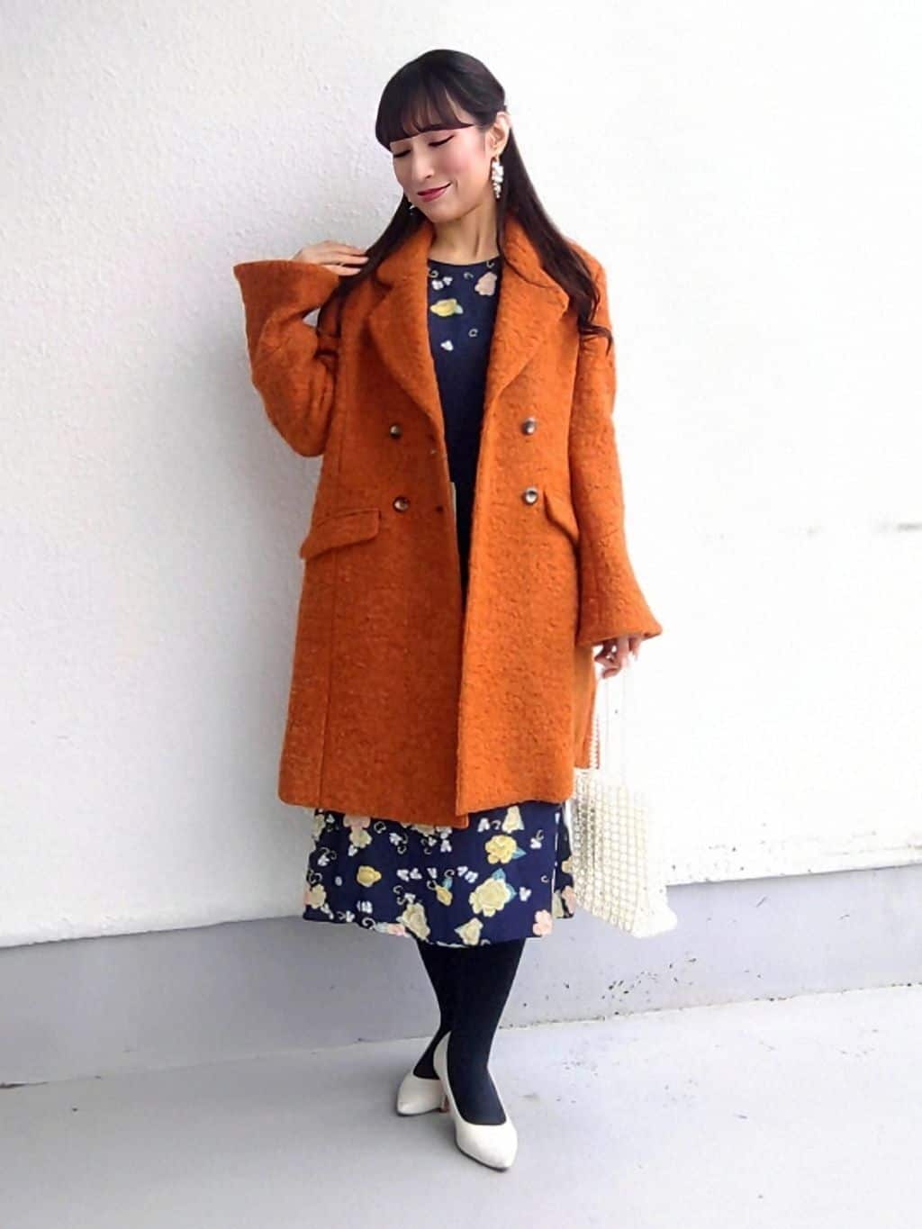 keinaさんの「SunaUna｜【COLLECTION LINE】ブークレーコート」を使ったコーディネート