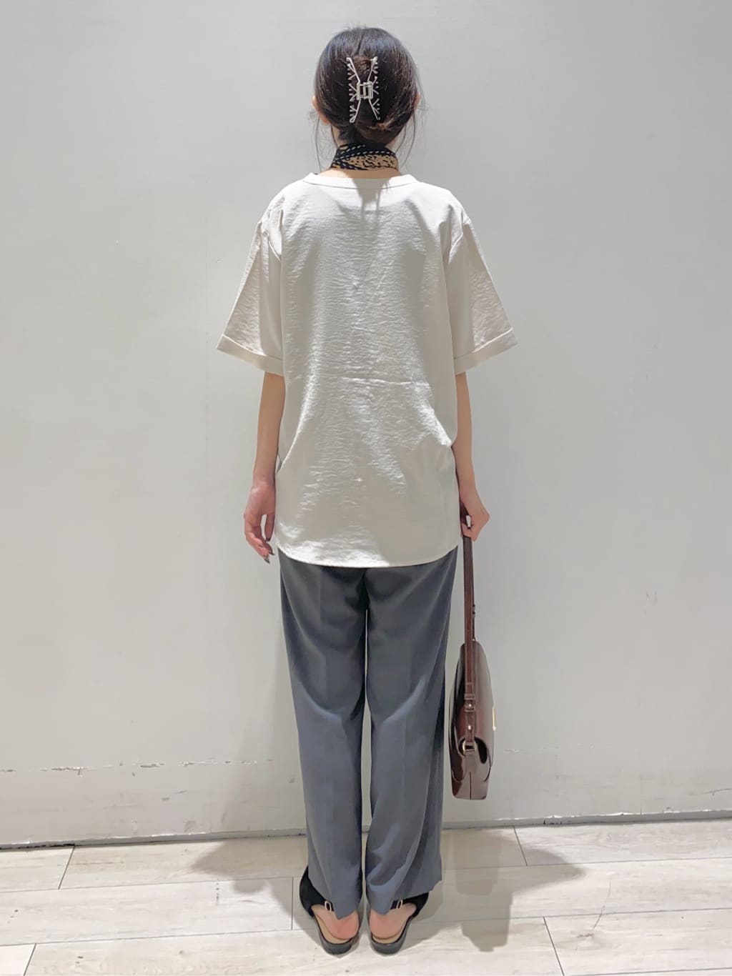 shikaさんの「THE SHOP TK｜ダブルポケット5分袖シャツ/体型カバー／洗濯機OK」を使ったコーディネート