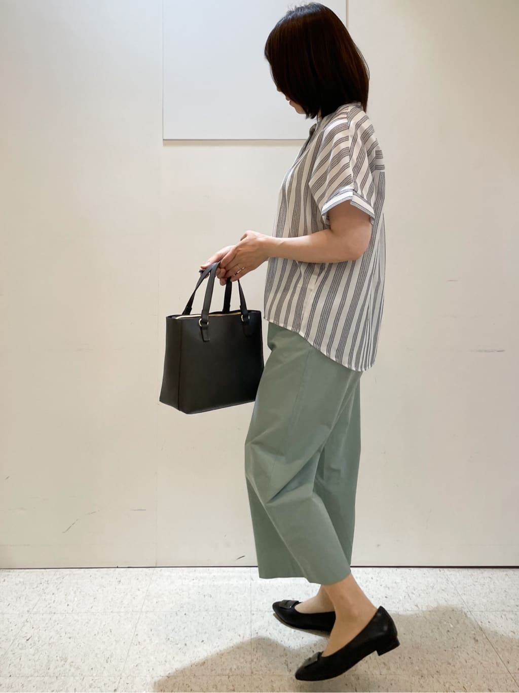 めいさんの「Reflect｜【洗える】ドビーストライプブラウス」を使ったコーディネート