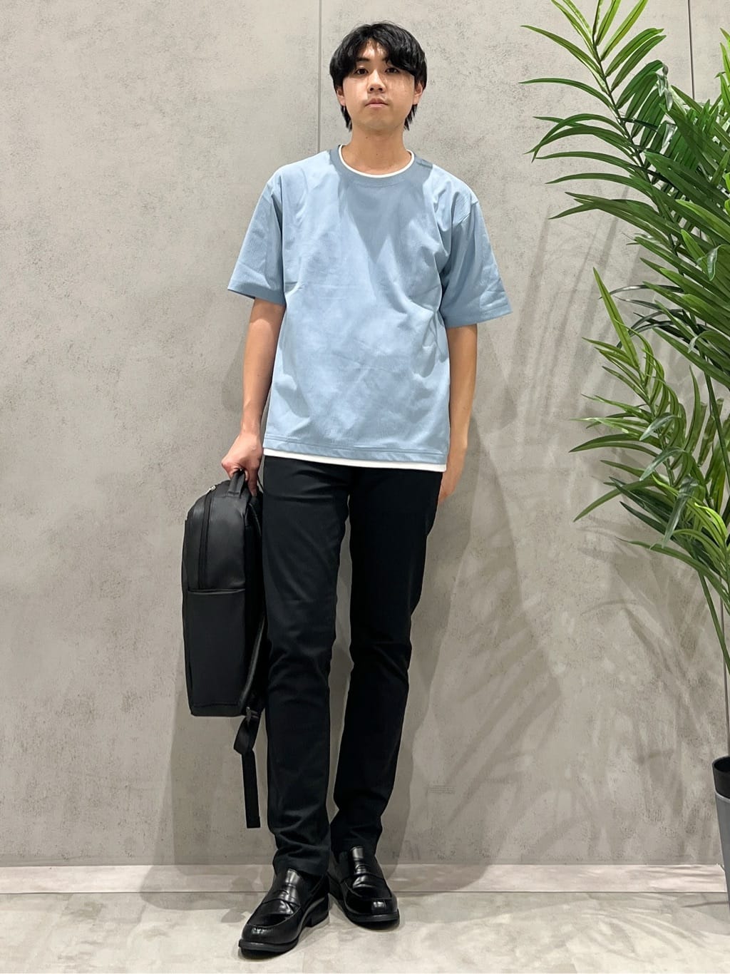 SHI-MAさんの「THE SHOP TK｜楊柳フェイクレイヤード半袖Tシャツ 【吸水速乾/毛玉になりにくい/洗濯機OK】」を使ったコーディネート
