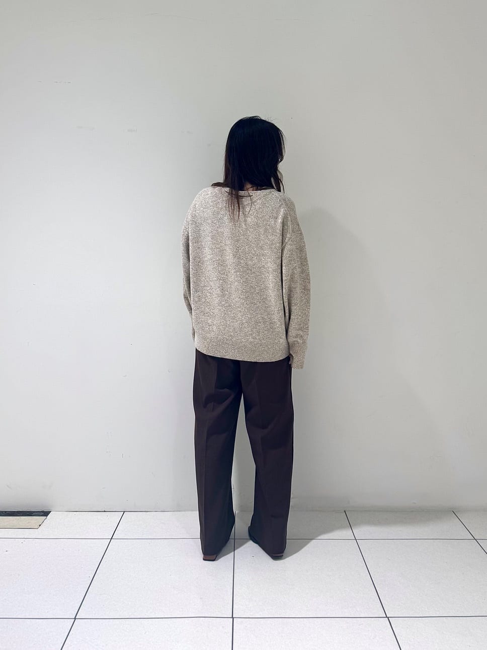 そんさんの「INDIVI｜Comfy SET UP｜イージーストレートワイドパンツ【セットアップ対応／通勤/カセット服】」を使ったコーディネート