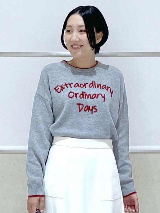 eriko さんの「Dessin｜ウール混クルーネックコート」を使ったコーディネート