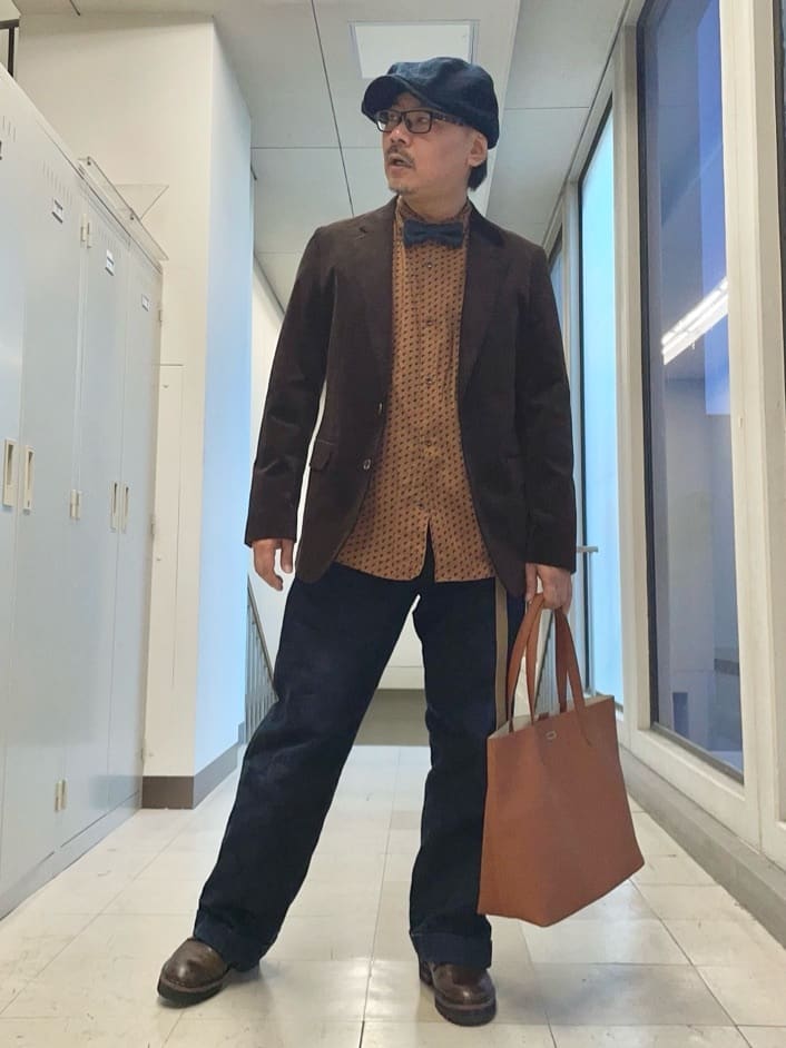 MAKOTO AIさんの「TAKEO KIKUCHI｜【Sサイズ～】ストレッチコーデュロイ ジャケット」を使ったコーディネート