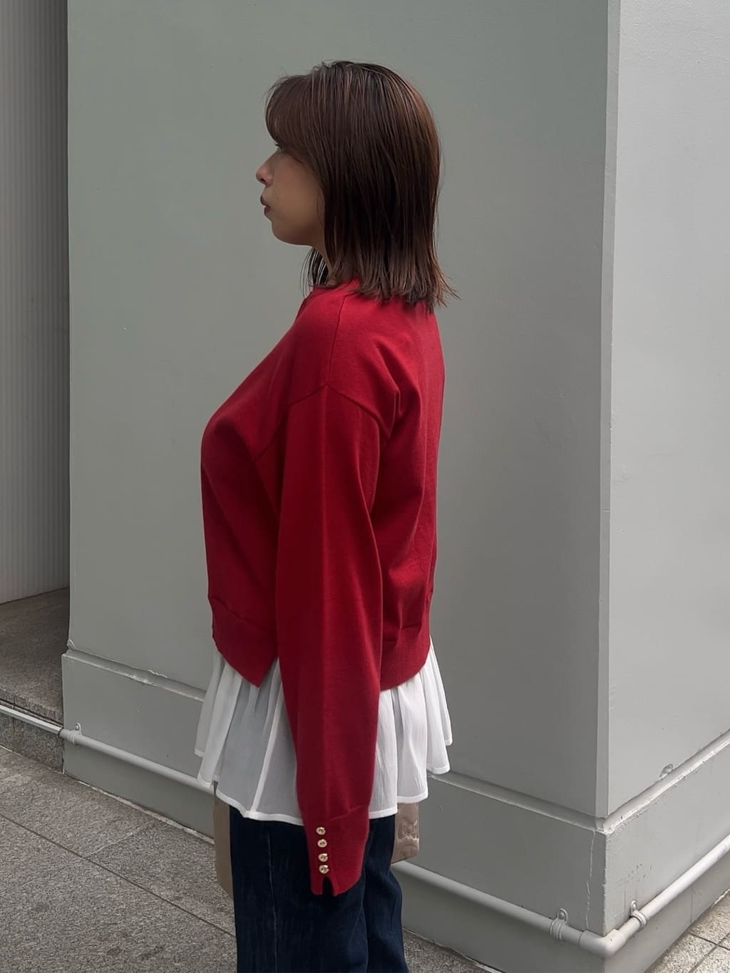 ちびゆきさんの「grove｜【美シルエット/選べる着丈】大人のためのソフトフレアーデニム」を使ったコーディネート