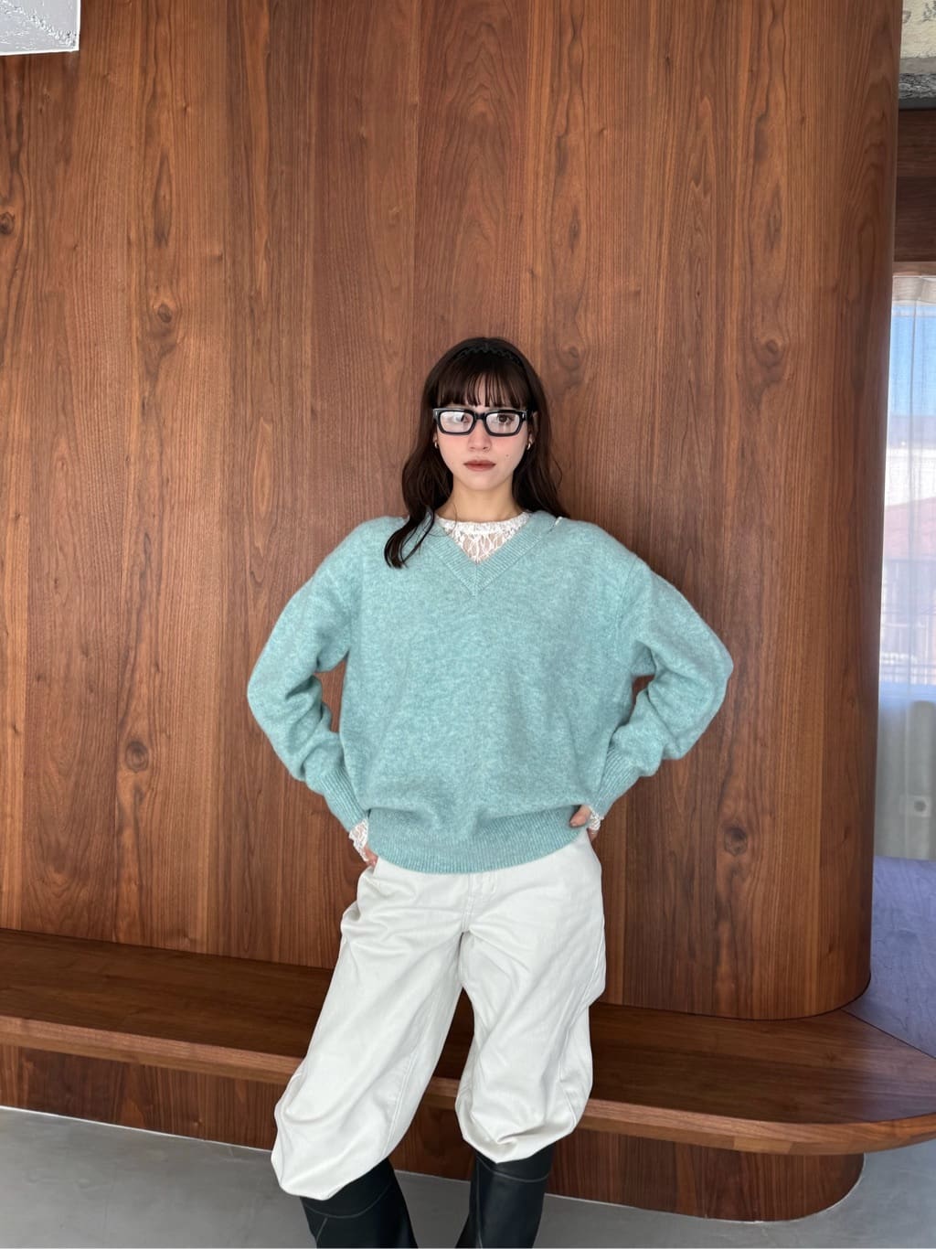 miyu maesakaさんの「CODE A｜M cloudy over V pullover」を使ったコーディネート