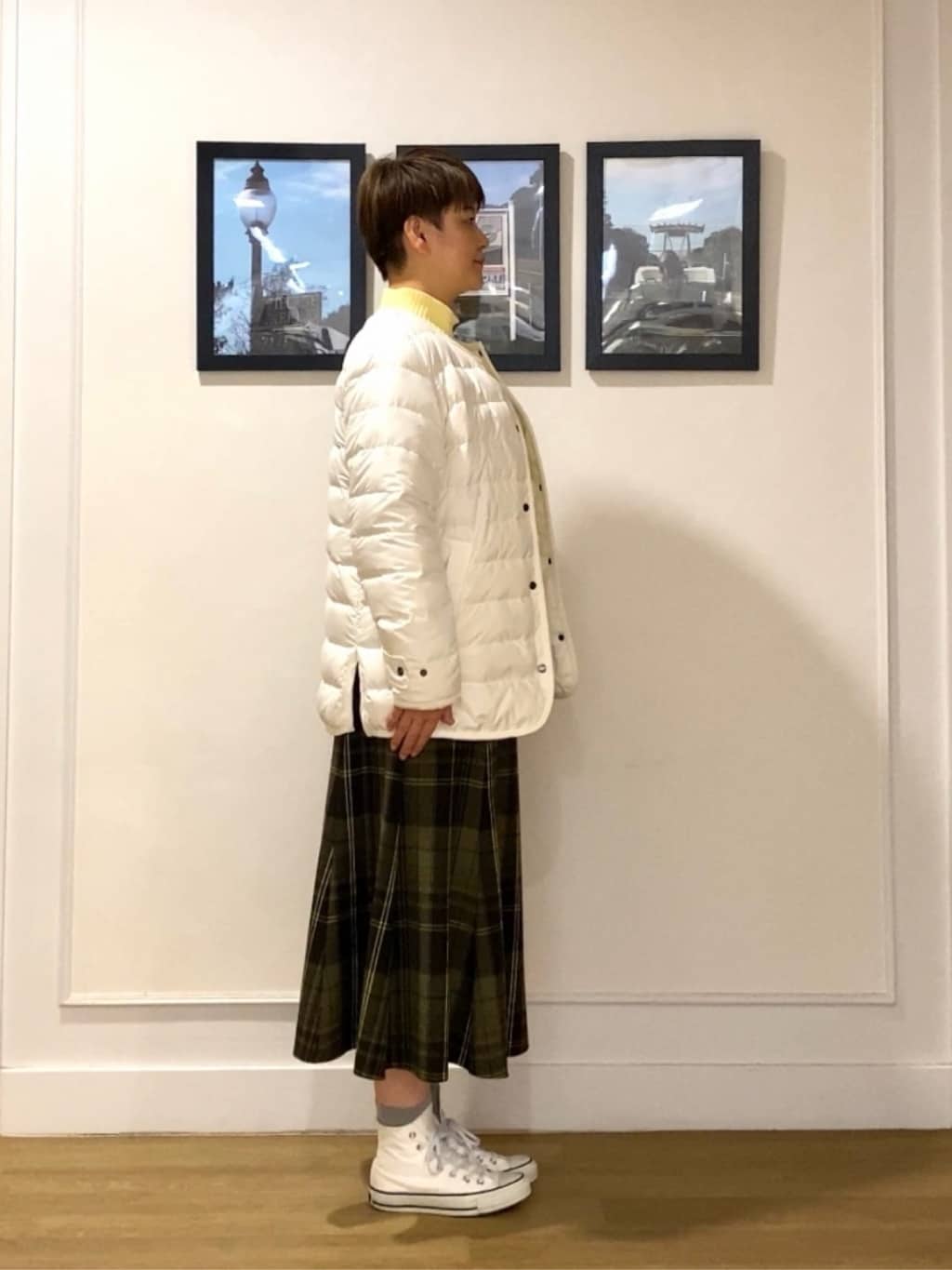 Hiroさんの「Dessin｜【撥水・2WAY】ミュラーダウンコートミドル丈」を使ったコーディネート