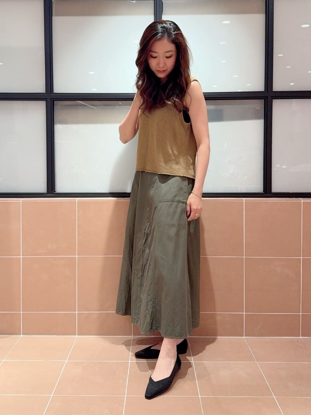 kaoriさんの「ESPERANZA｜Oito和紙フラットパンプス」を使ったコーディネート