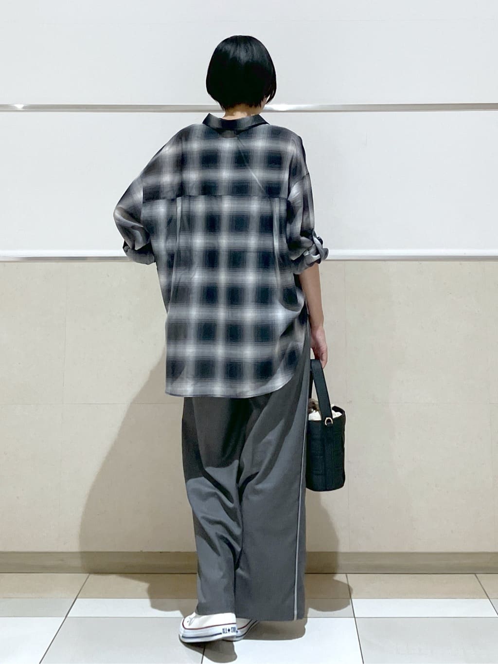 eriko さんの「Dessin｜【洗える】シアーオンブレーチェックシャツ」を使ったコーディネート