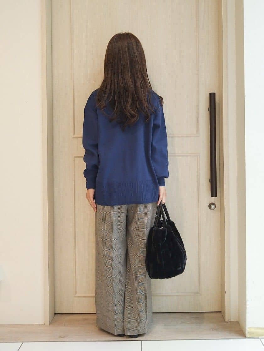 mi-saさんの「SHOO･LA･RUE｜【高レビュー/2WAY】きれい見えで上品な ストライプファートートバッグ」を使ったコーディネート
