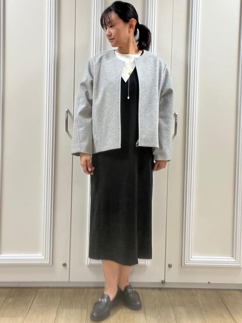 KAOさんの「Reflect｜【ゆったりシルエット】ジャージメルトンコクーンジャケット」を使ったコーディネート