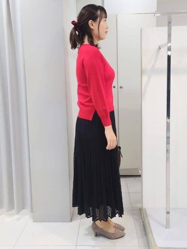 AZUSAさんの「Reflect｜【選べる6色／長く着られる◎】ボートネックニット」を使ったコーディネート