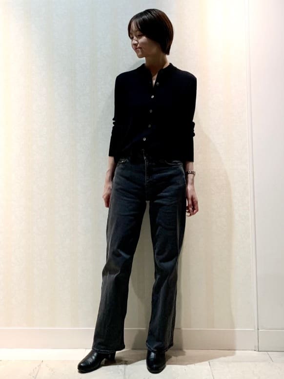hikaruさんの「INDIVI｜【トレンド】衿付きワイドリブニット」を使ったコーディネート