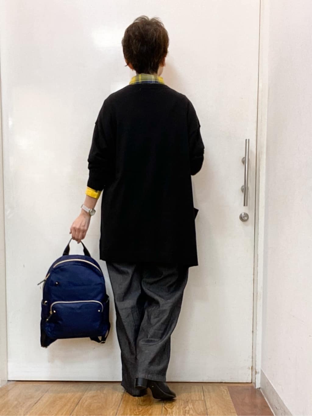 みぃさんの「SHOO･LA･RUE｜【洗濯機可/S-LL】程よい抜け感 大人のチェックシャツ」を使ったコーディネート