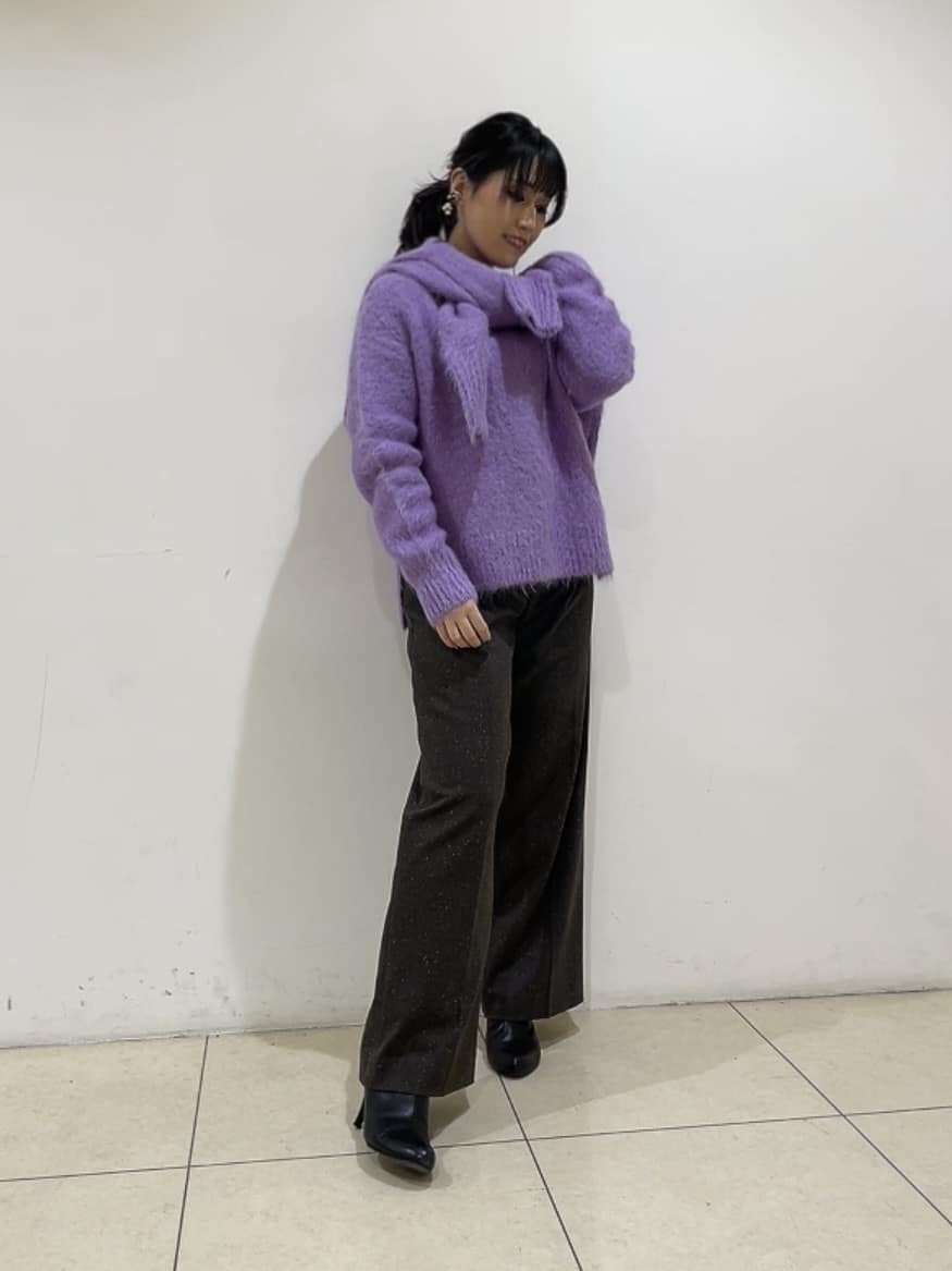 watanabeさんの「UNTITLED｜【ゆったり】アルパカ混シャギー カーディガン」を使ったコーディネート