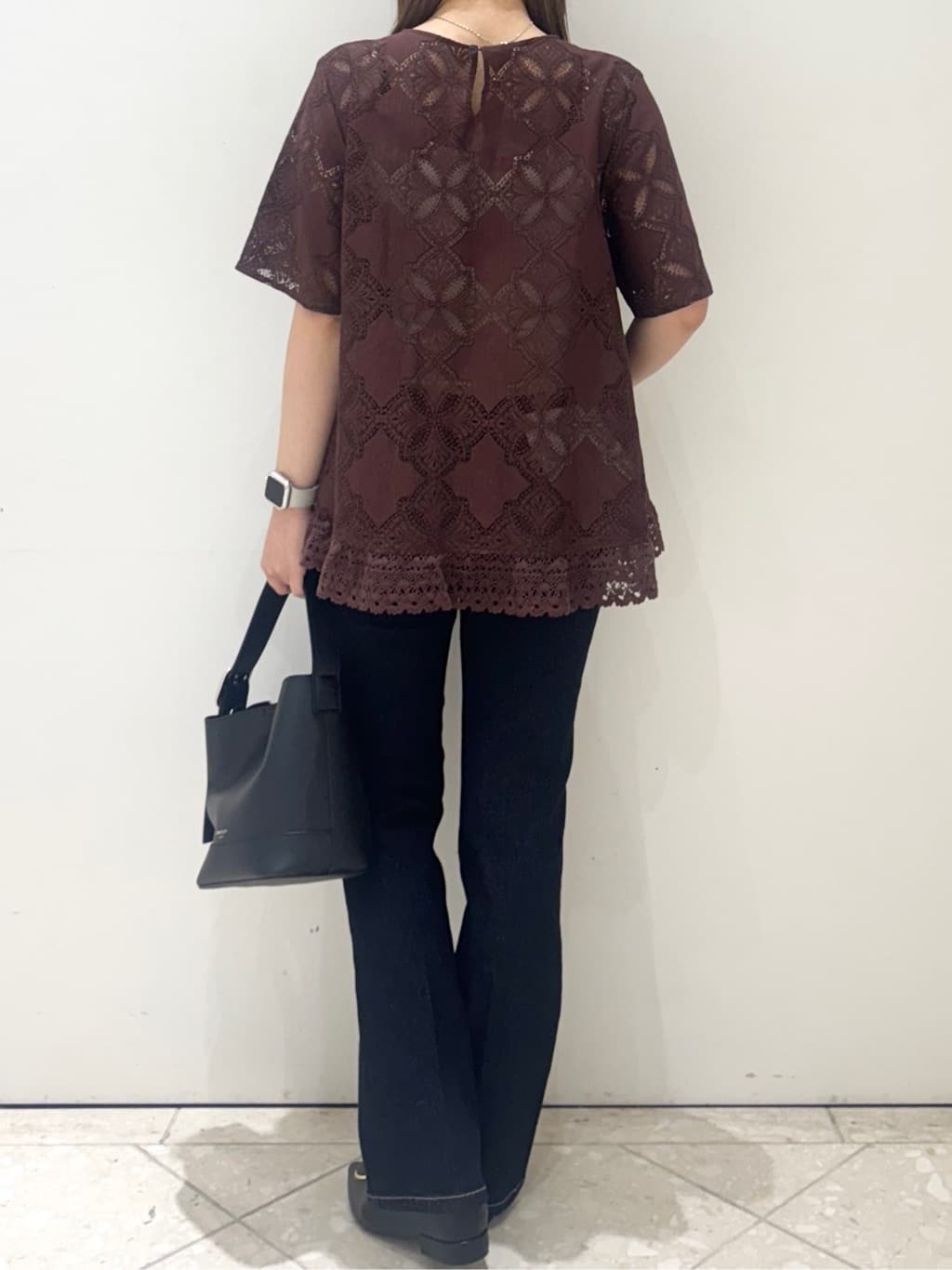 Minaさんの「OPAQUE.CLIP｜レースフレアブラウス【洗濯機洗い可】」を使ったコーディネート