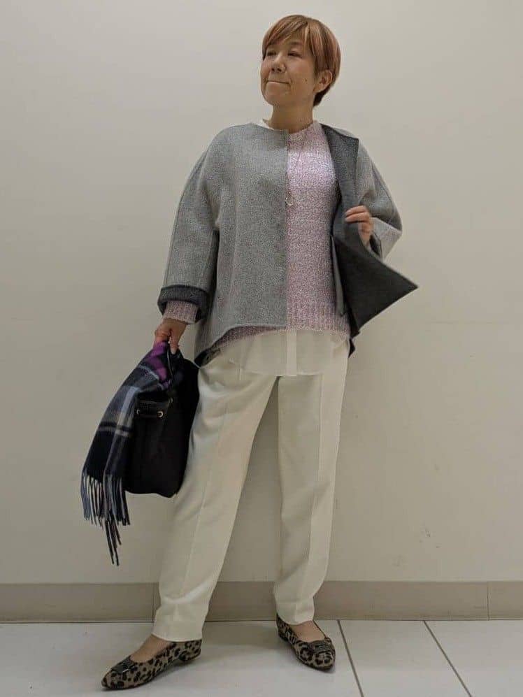 yoshiさんの「Reflect｜【一枚で着映え◎／ゆったり着られるワンサイズ】スパンコール&times;ラメニット」を使ったコーディネート