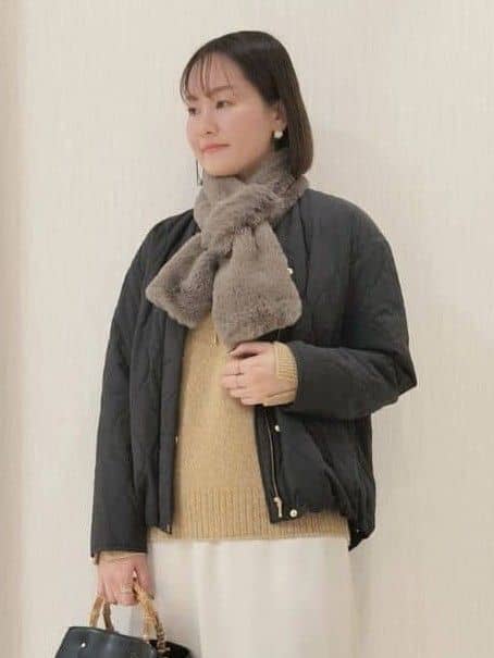 naokoさんの「UNTITLED｜【ゆったり】三つ杢カラーニット」を使ったコーディネート