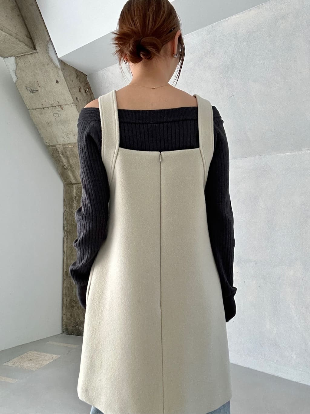 harunaさんの「CODE A｜wool mini dress」を使ったコーディネート